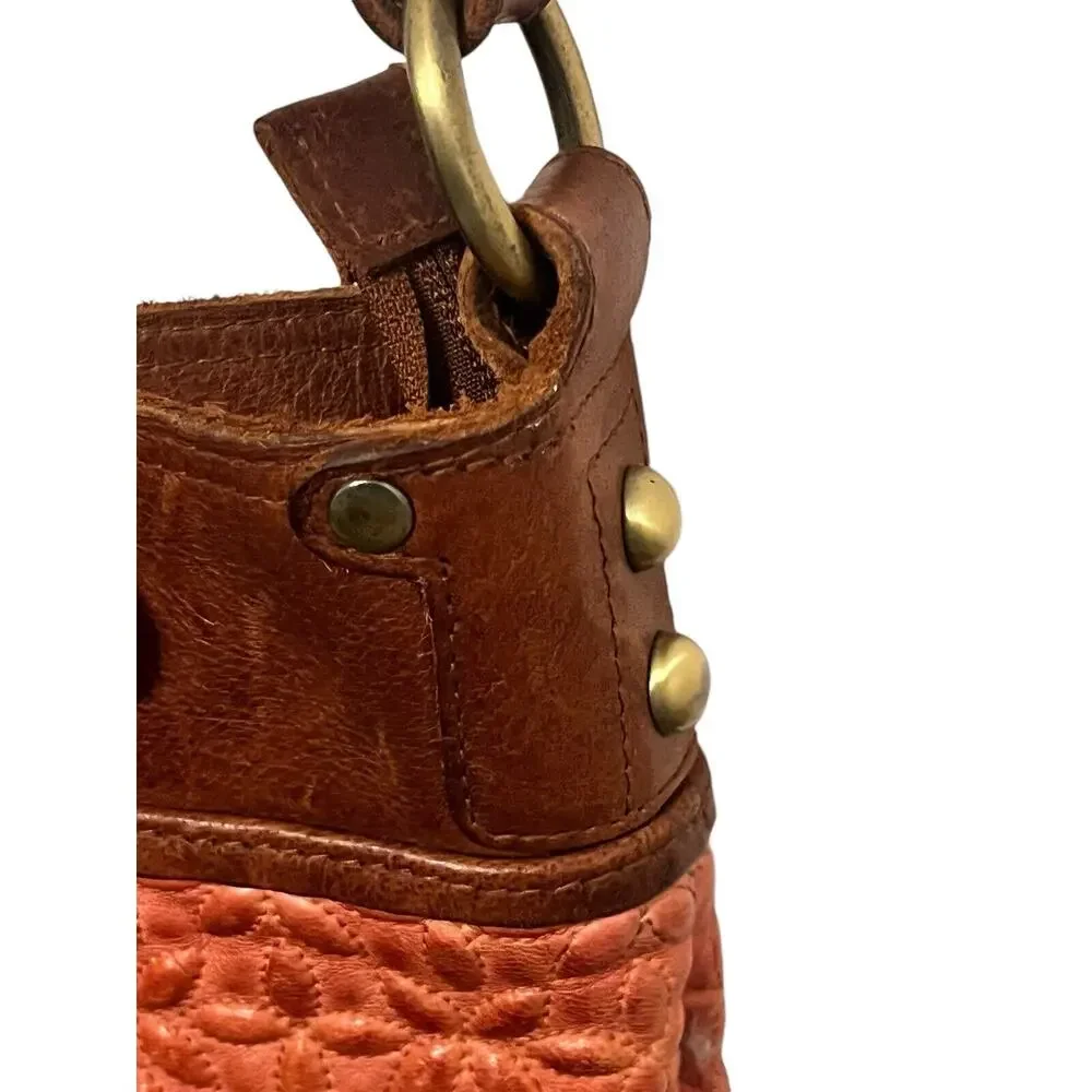 Anabaglish Floral Quilted Crossbody Bag Shoulder Handbag Zip Top Rust Sundance - Picture 3 of 14
